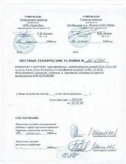 Местные технические условия