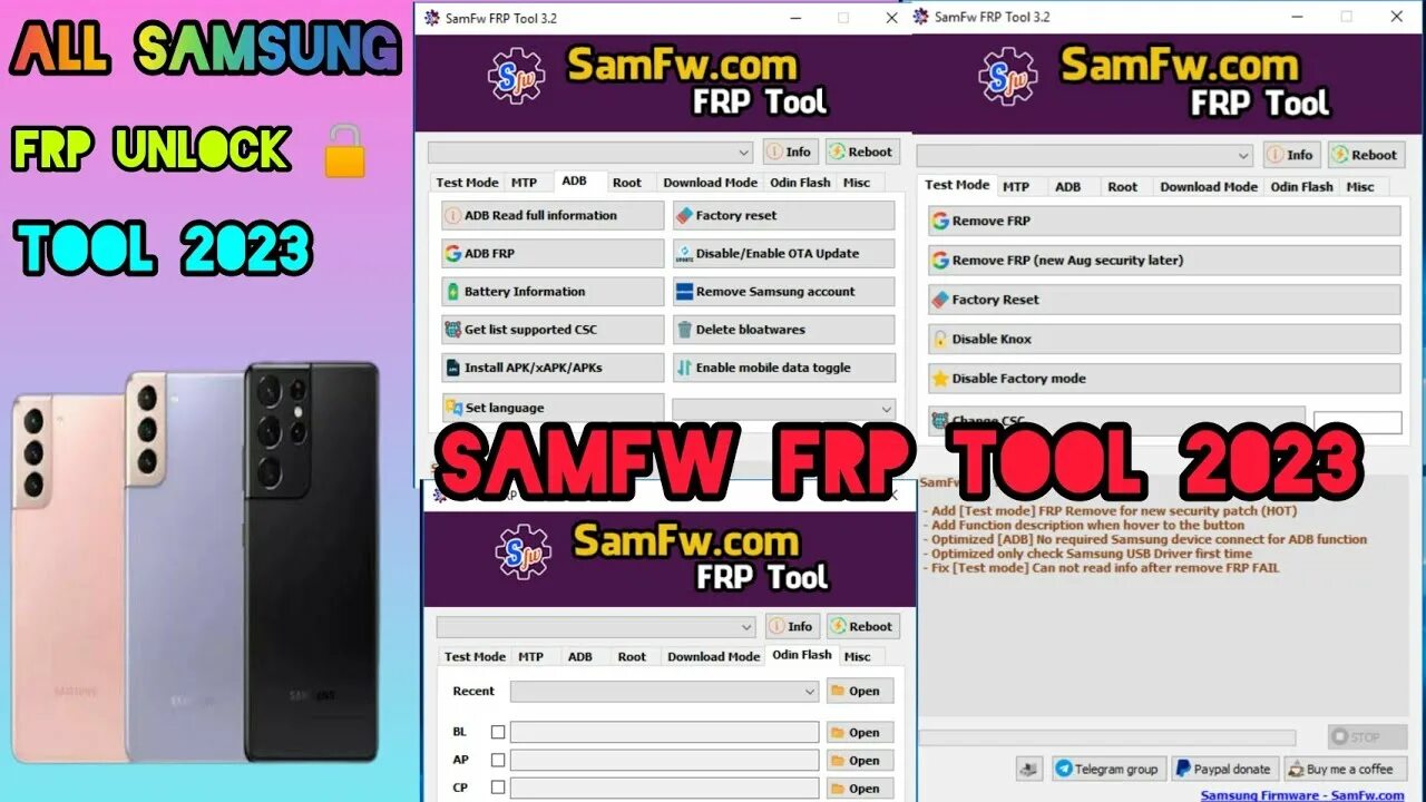 Samfw FRP Tool. FRP Unlock Samsung. *#0*# + Samfw FRP Tool. Samfw Tool 4.7.1.
