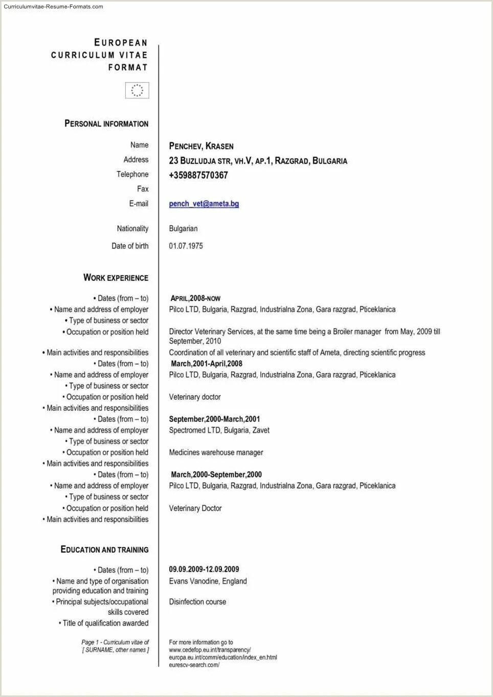 Position cv