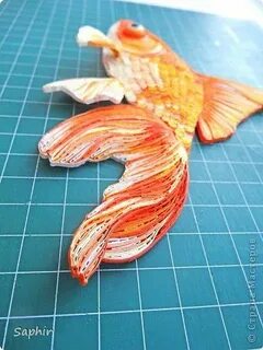 Золотая рыбка из бумаги
