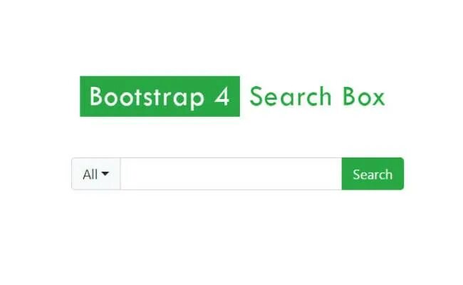 Bootstrap search. Search css. select box.