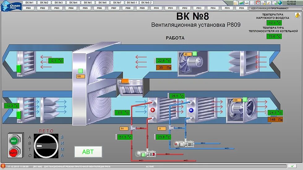 Scada master. Мнемосхема scada. мнемосхема приточно-вытяжной вентиляции. masterscada мнемосхема. мнемосхема приточной вентиляции.
