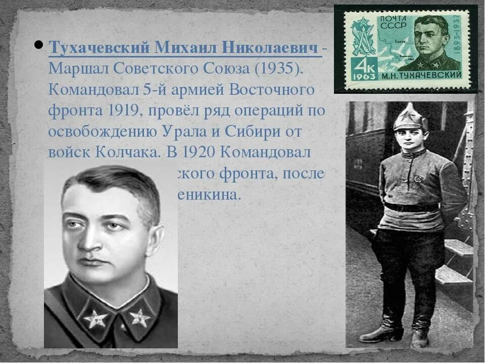 Кем был м н тухачевский. Тухачевский м.н. (1893-1937). тухачевский 1918.