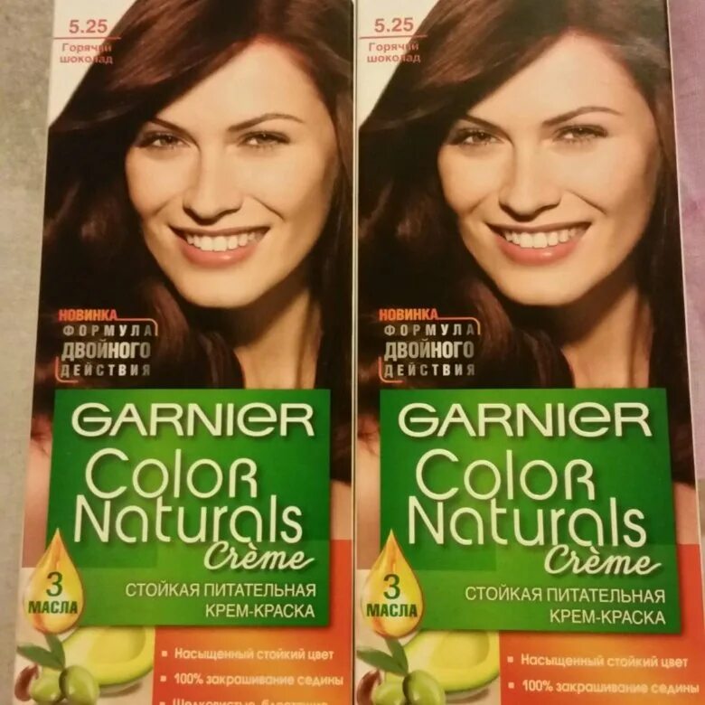 Отзыв о Краска для волос Garnier "Color Naturals" creme красивый оттенок 5.25 Го