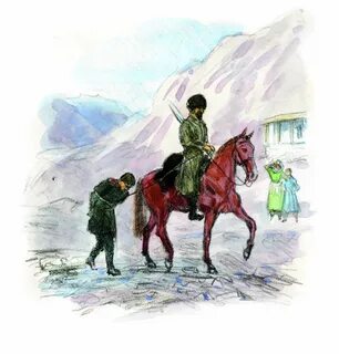 Нарисовать эпизод из кавказского пленника