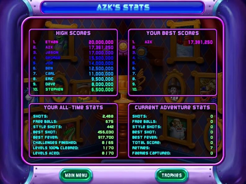 Переведи на английский компьютерная игра. High score в игре. Peggle Nights. High score блиц.