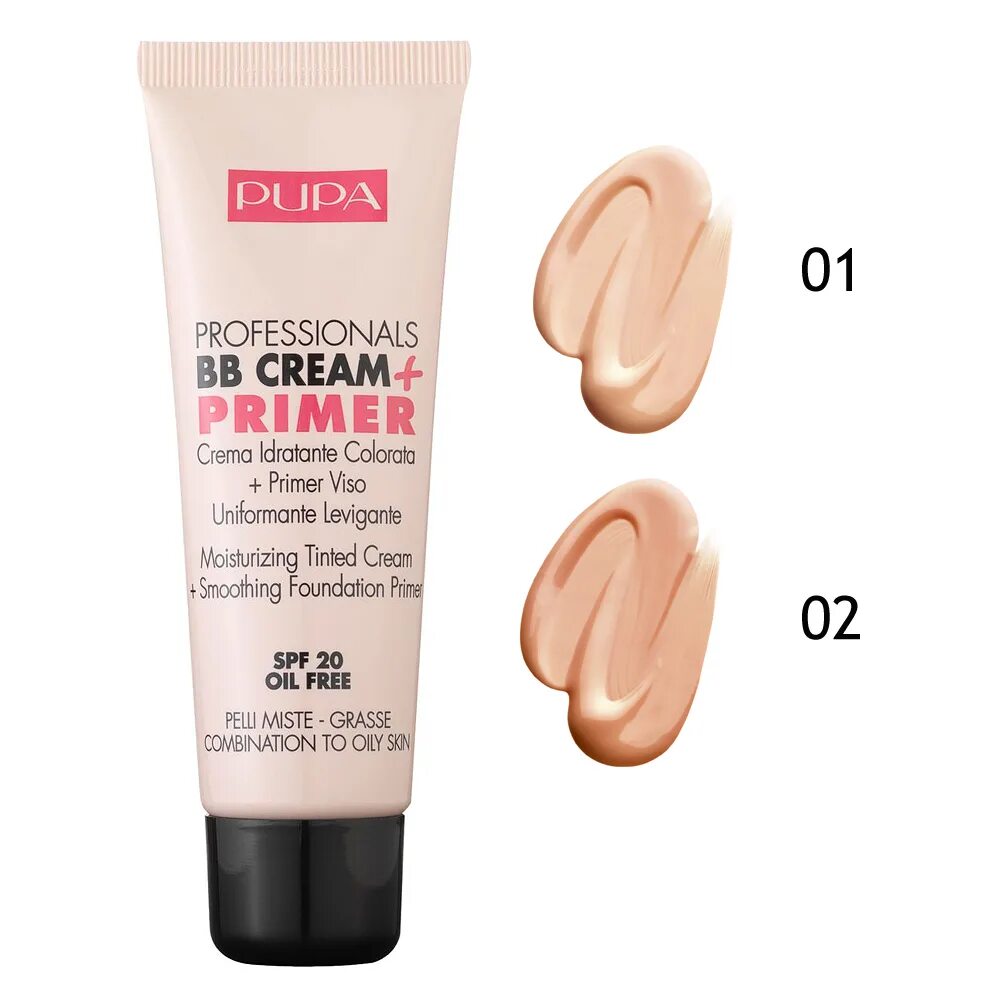 Бб крем тона. Пупа тональный крем тон 02 BB. Pupa BB Cream primer тон 01. Пупа тональный крем праймер 002 тон. Pupa BB Cream primer 002.