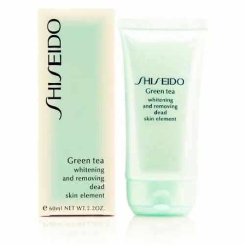 Скраб Shiseido Green Tea Whitening and removing Dead Skin element 60 ml. Шисейдо Грин ти пилинг. Shiseido Green Tea гель-пилинг. Пилинг для лица Shiseido "Green Tea" 60 ml.