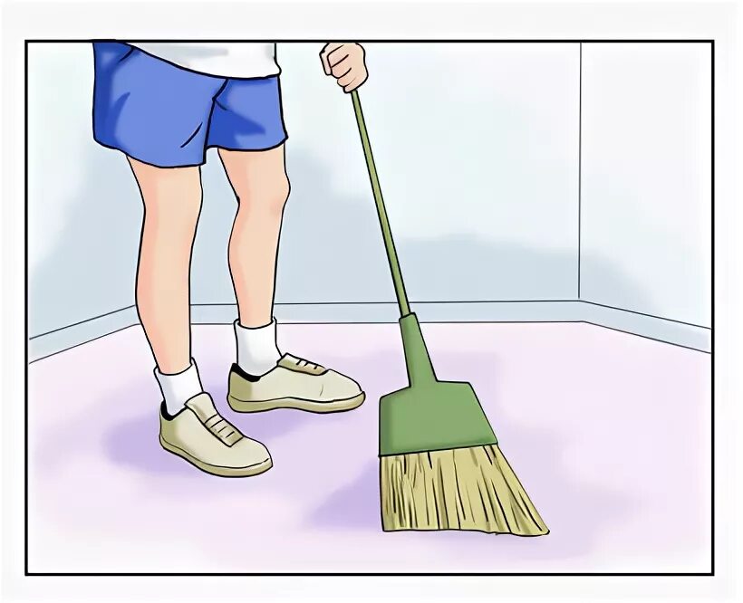 Take it to the floor. Sweep the floor рисунок для детей. картина нарисована на ламинате. floor sweeper мультяшный. свипинг.