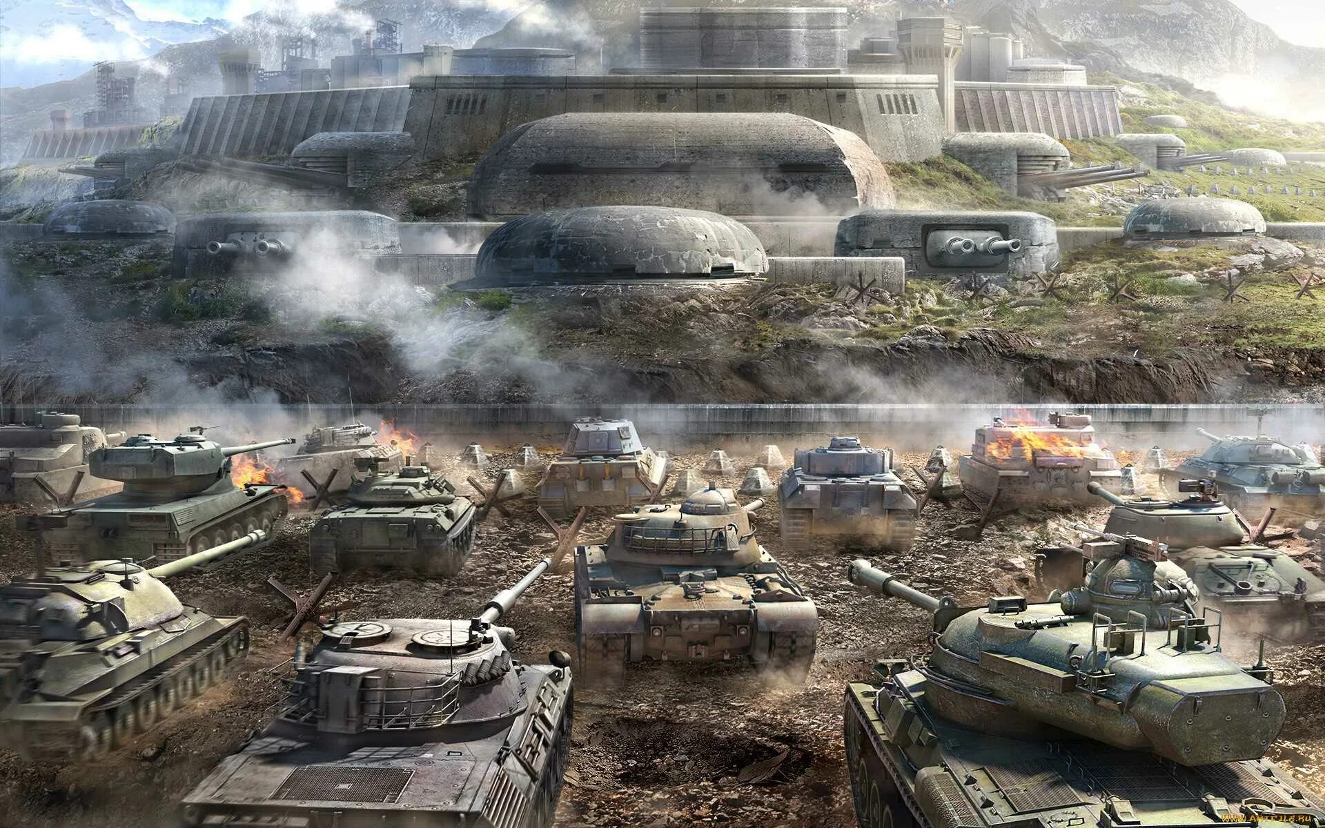 World of Tanks. WOT обои. Укрепрайон вот. Вылазки в World of Tanks. Европейские world of tanks