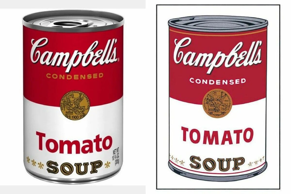 Soup cans. Энди Уорхол Campbell's Soup can оригинал. Энди Уорхол томатный суп Campbell's. Энди Уорхол суп Кэмпбелл картина. Поп-арт Энди Уорхол банки супа.