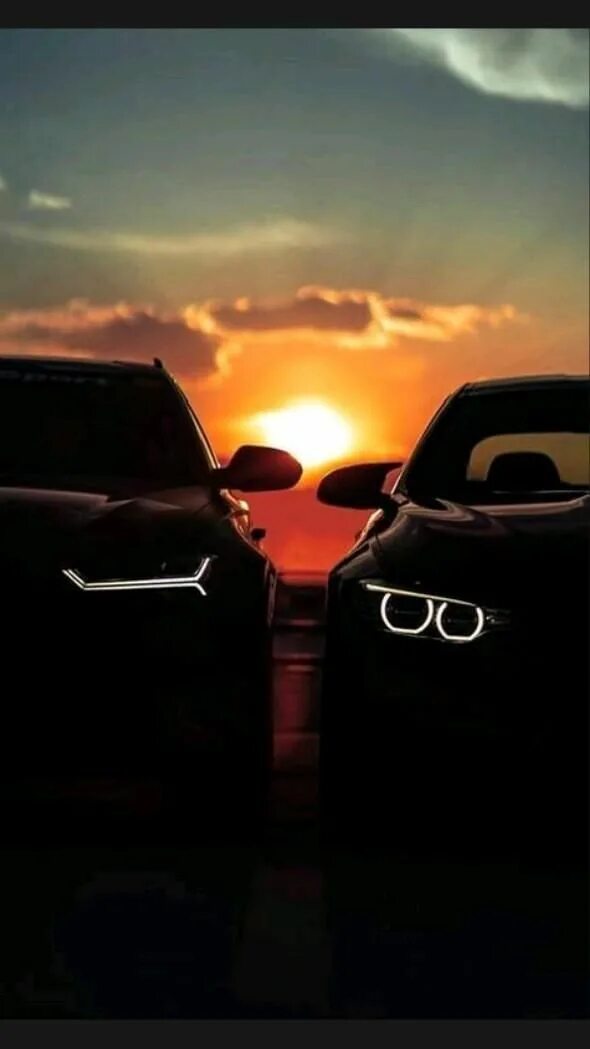 Две машины нам ни к чему. Bmw m5 и ауди. мустанг и бмв м5. две машины. две тачки с закатом.