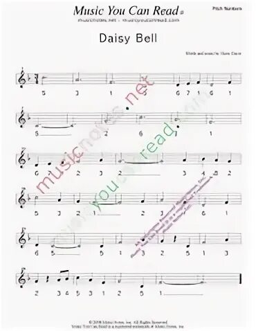 Песня daisy bell