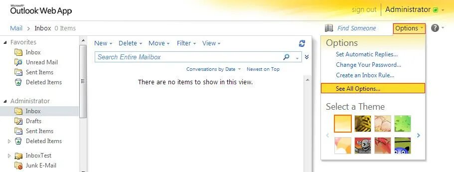 Owa rencredit почта. Outlook web app. Почта Outlook web app. Sent items в Outlook. Outlook web app архивация почты.