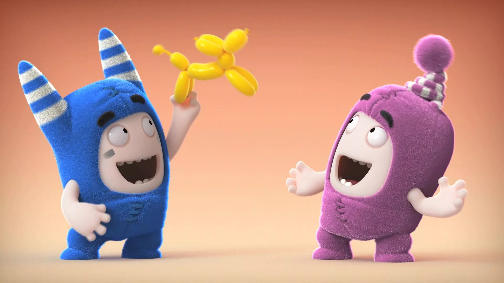 бесплатные чудиков. чудики мультсериал. монстрик розовый. пушистый монстрик. Oddbods 2013.