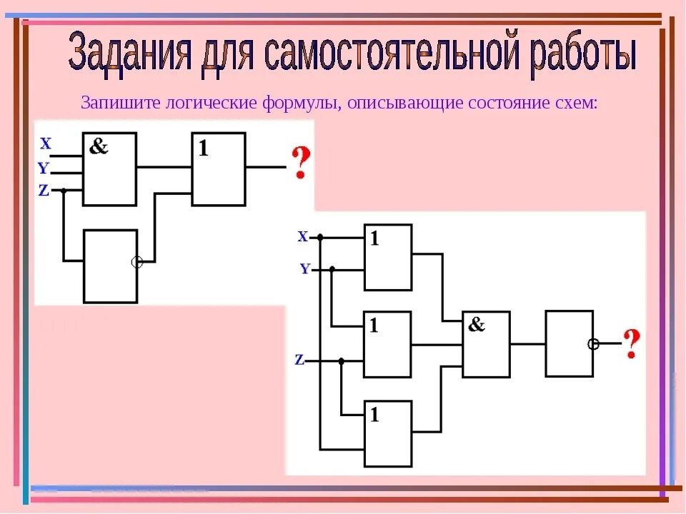 Логические элементы Информатика 8 класс задания. Логические схемы. Задачи на логические элементы. Логические элементы задаски. Логический элемент способный хранить один разряд