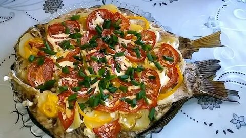 Сазан в духовке с овощами рецепты