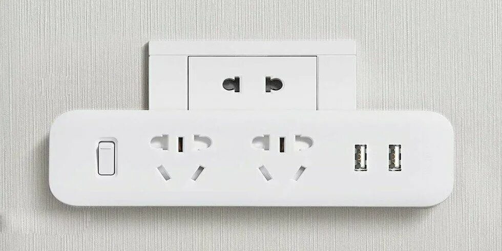 Разветвитель Xiaomi Mijia Power strip (2 розетки + 2 USB). Xiaomi mi Power strip Sockets. Удлинитель разветвитель Xiaomi. Тройник "куб" 2 розетки, 3 USB-разъема + ночник: белый. Купить розетку xiaomi