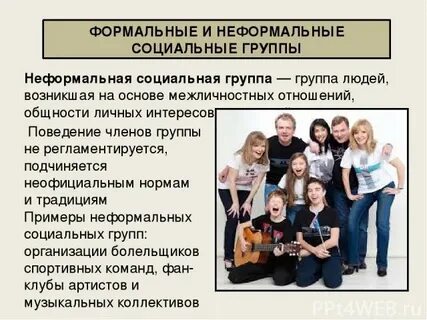 Формальные социальные группы