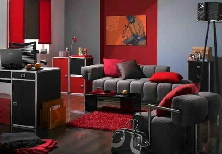 20+ Lovely Black And Red Home Interior Design That Will Inspire You Interior des