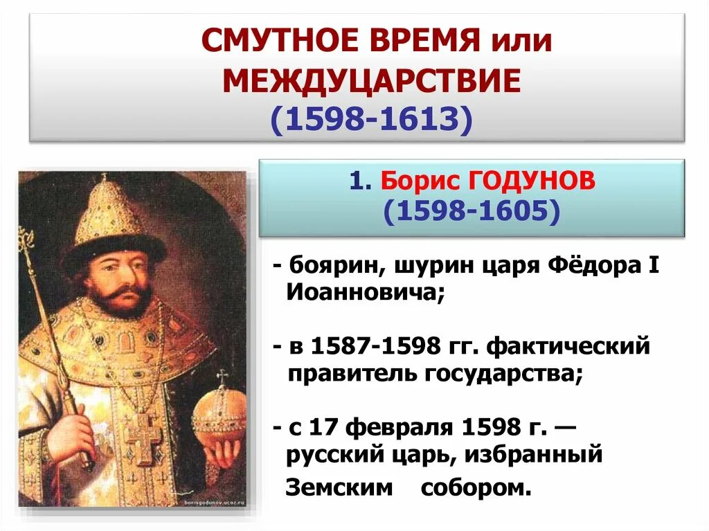 После смуты правили. 1598-1613 Год в истории России. Смута это период с 1598 по 1613. Царь при котором началась смута в России.