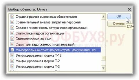 Средняя численность в 1с зуп