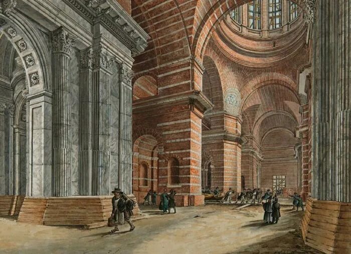 сооружение исаакиевского собора. 1828 г. исаакиевский собор. исаакиевский собор в санкт-петербурге монферран. исаакиевский собор в санкт-петербурге.