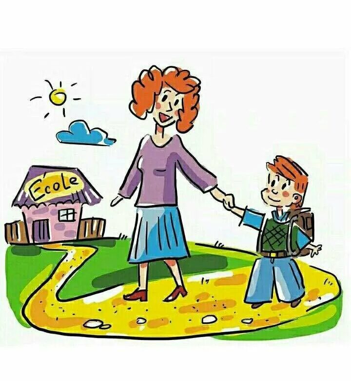 Конни идет в детский сад книга. Родители ведут детей в детский сад. Мама ведет детей в садик. Иллюстрации для детей по дороге в детский сад. Мама забирает из садика.