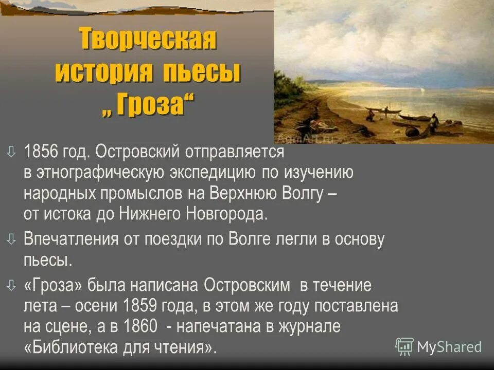 история создания драмы