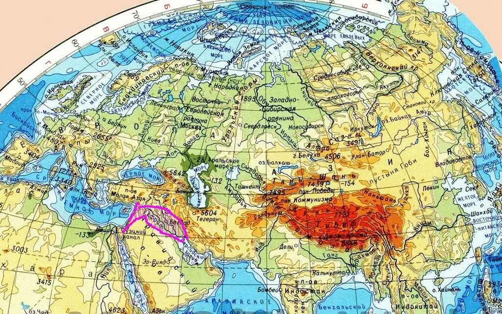 Полуостров на карте полушарий. Карта морей. Восточное полушарие. Магадан на карте России. Восточное полушарие моря.