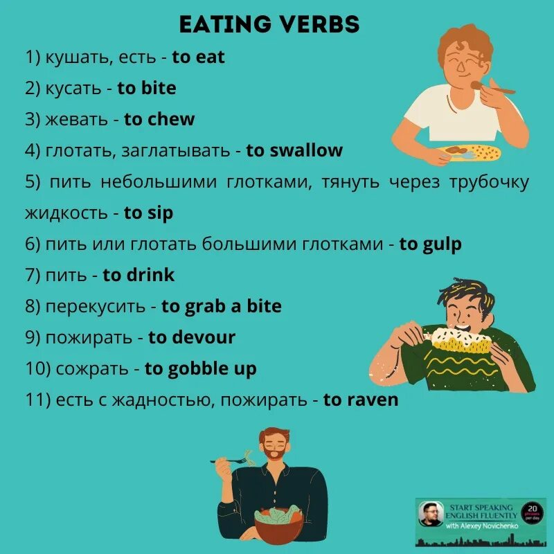 Eating verbs