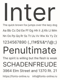 Inter font