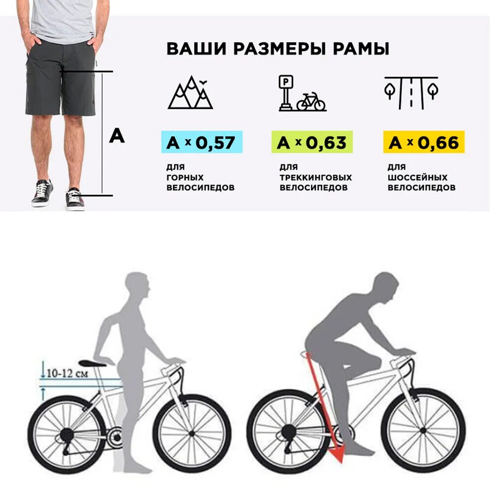 Горный велосипед по росту