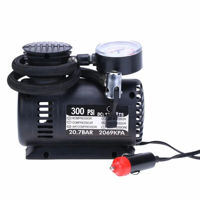Tire inflator компрессор. Автомобильный компрессор 300 psi air compressor. насос 300 psi 12v. модель 300 psi 12v air compressor. компрессор mi portable electric air compressor.