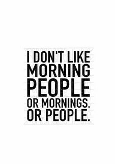 I like morning