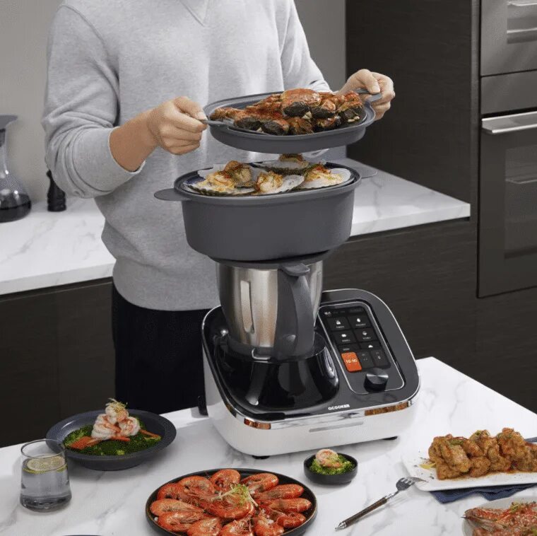 Xiaomi smart cook. Сяоми кухонный робот. Кухонная машина Xiaomi Smart Cooking Robot. Кухонный робот Xiaomi Kitchen Robot. Посудомоечная машина Qcooker.