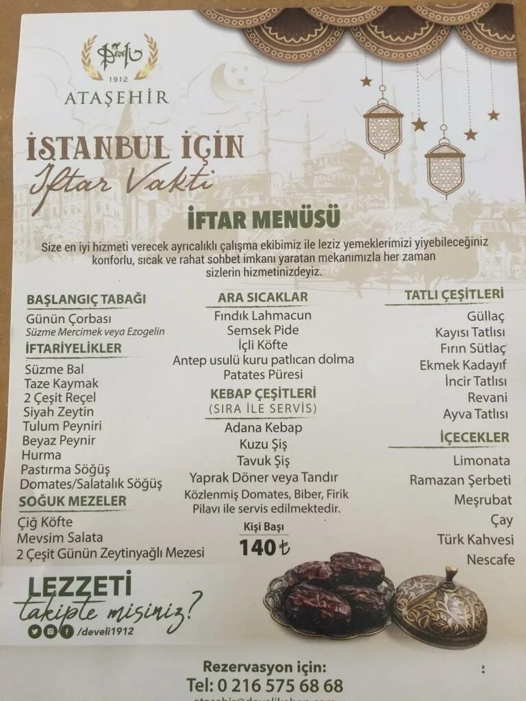 Ифтар меню. Develi Restaurant menu. Florya меню. Develi Restaurant menu Fiat.