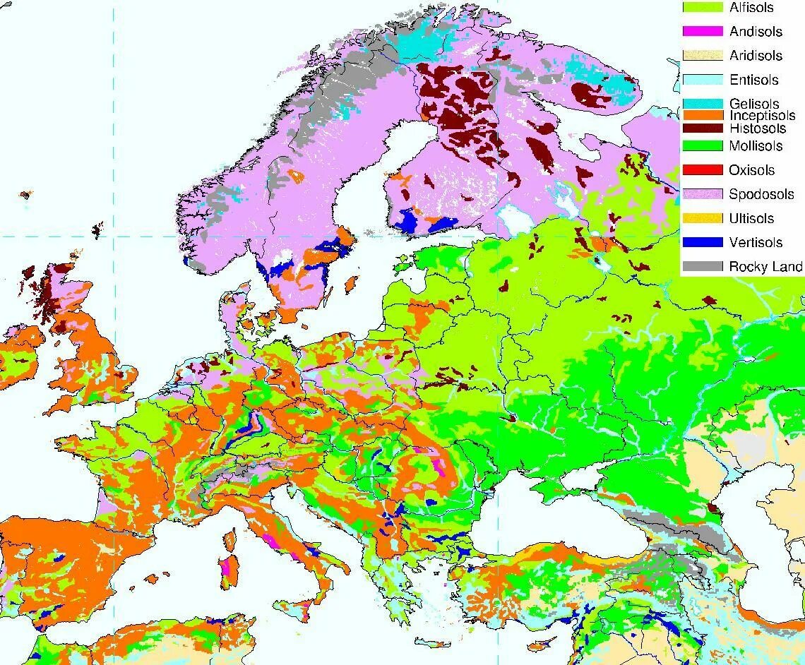 Почва северной евразии. Карта почв Европы. Карта типов почв Европы. Карта почв зарубежной Европы. Карта почв Восточной Европы.