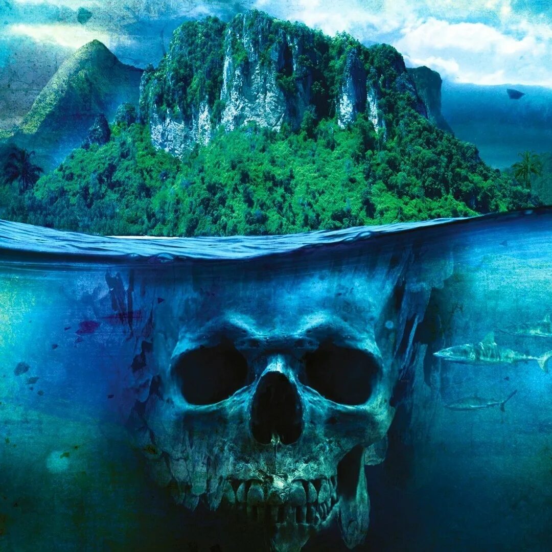 Остров черепов 1. Far Cry 3. Череп под водой. Остров фар край 3. Остров в форме черепа.