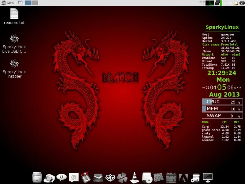 Sparky linux. Sparkylinux 2025.03. sparky linux обзор. sparky linux gameover.
