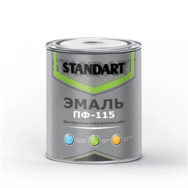 Эмаль светофор стандарт пф-115 шоколадная. Эмаль универсальный стандарт пф-115 голубая 0,8кг. Эмаль пф-115 алкидная универсальная. Эмаль универсальный стандарт пф-115 белая 2,7кг 30503. Эмаль светофор пф-115 цвета.