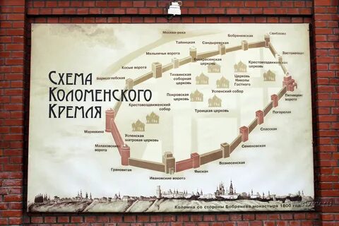 Коломенское маршрут