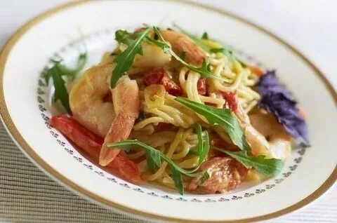 Паста с запеченными овощами