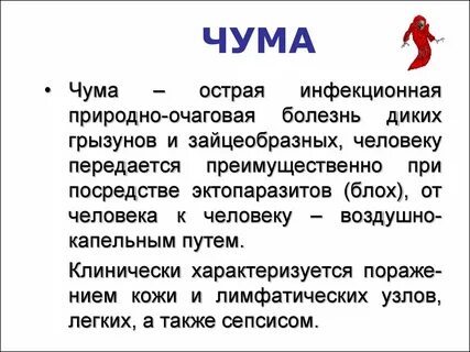 Причины распространения чумы