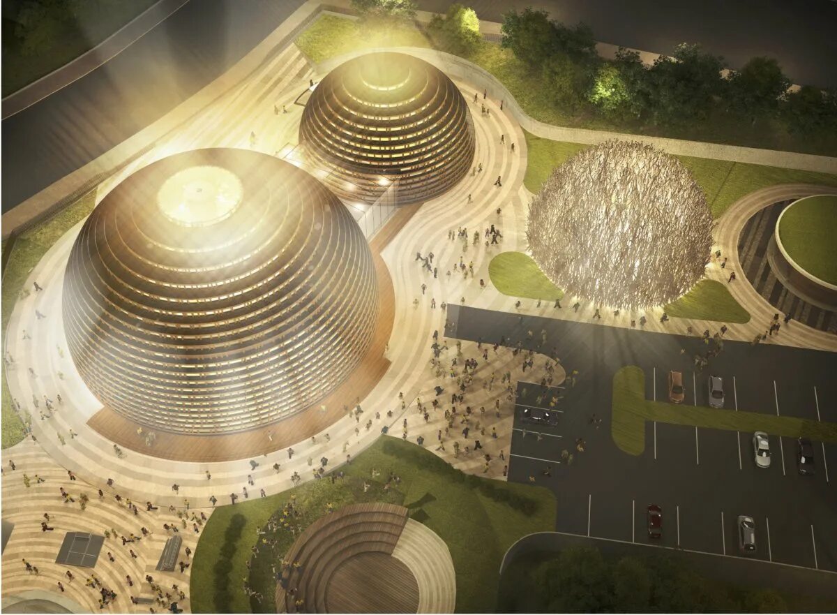 визуализация мыслей. искусственный интеллект. новая культура будущего. новая культура будущего. проект нового здания центра культуры.