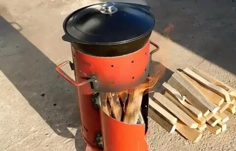 Печь под казан своими руками из баллона