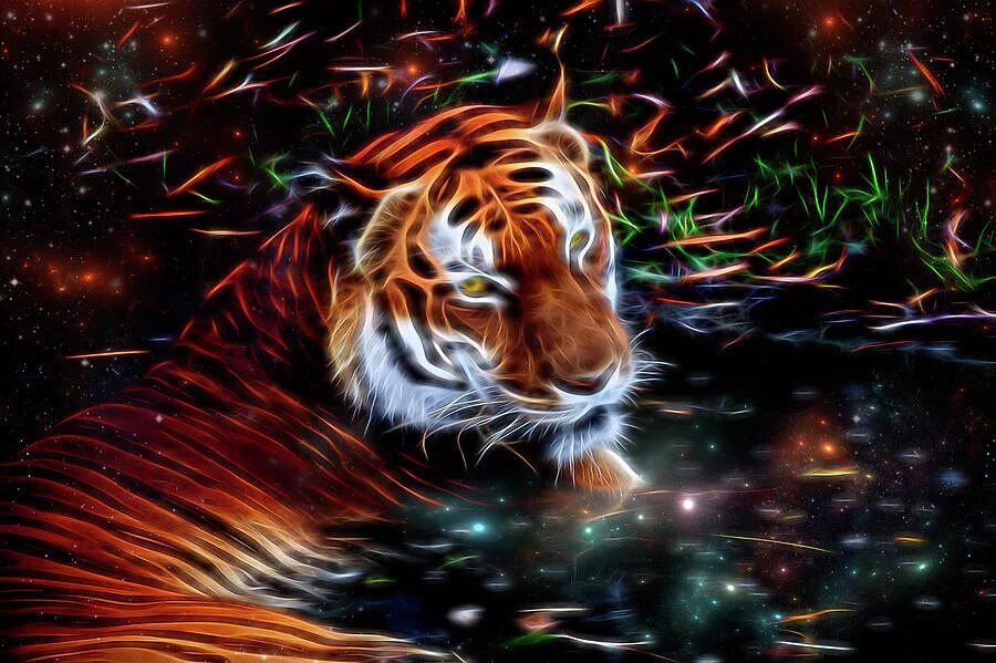 Тигр цифр. Цифровой тигр. тигр самсунг. тигр 2016 арт. tiger fractal.
