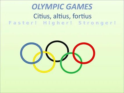 Олимпийский игры урок