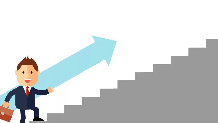 They go up. Карьерная лестница. Карьерная лестница для детей. Карьера анимация. Карьерная лестница символ.
