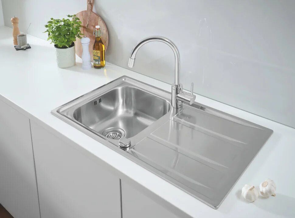 Кухонные мойки в минске. Мойка Grohe k400. Мойка Grohe k400 31566sd0. 31566sd0 k400. Мойка кухонная Grohe k400 (31567sd0).